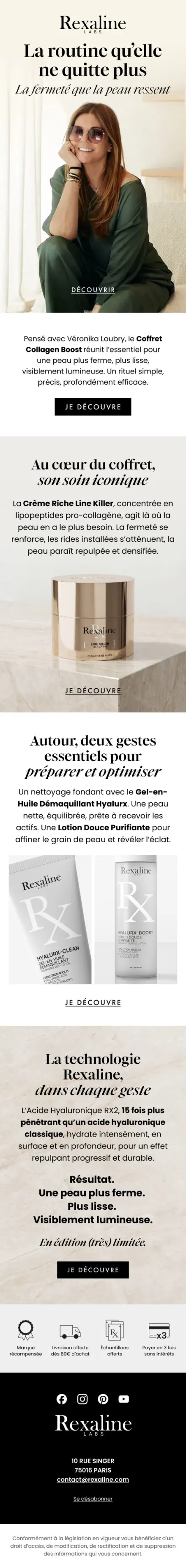 Campagne Rexaline — Coffret Collagen Boost