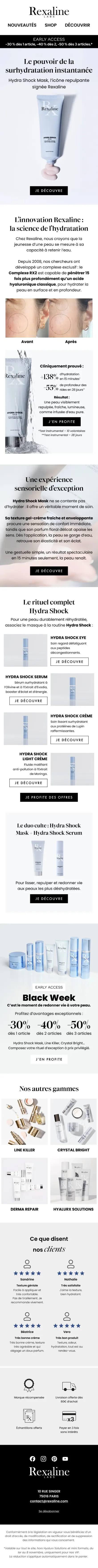 Campagne Rexaline — Hydra Shock · early access